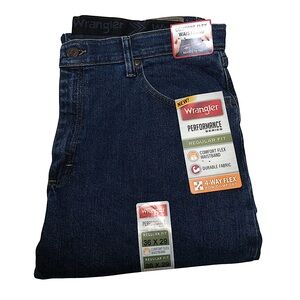 Wrangler Cotton Blend Relaxed Fit Straight Leg Five Star Premium Jeans 36x29